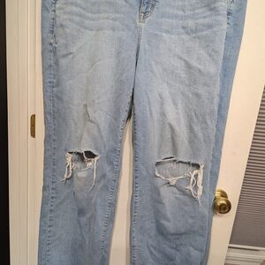 Torrid Light Blue Distressed Boyfriend Jeans